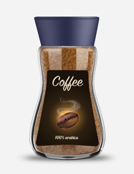  Freeze-dried coffee.