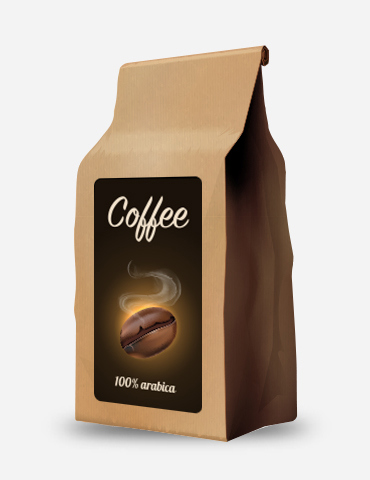 Ground coffee black. 